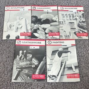 Boys Scouts of America Merit Badge Book set of 5